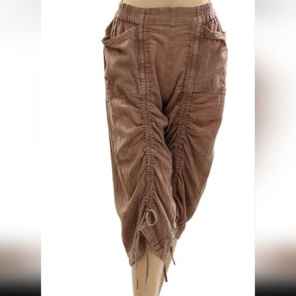 Free People Gianna Ruched Gaucho Pants - S - Picture 5 of 7
